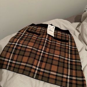 Plaid zara skirt